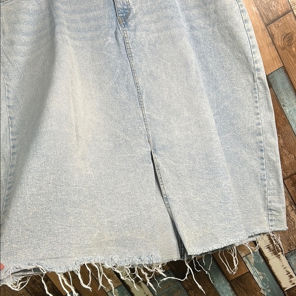 Ava & Viv A-line Light Blue Denim Skirt - Picture 6 of 15